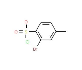 2-bromo-4-methylbenzenesulfonyl chloride (CAS 89794-06-9) - chemical structure image