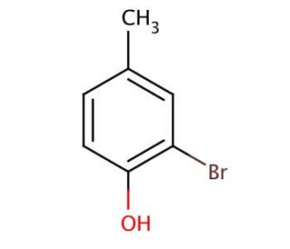 2-Bromo-4-methylphenol (CAS 6627-55-0) - chemical structure image