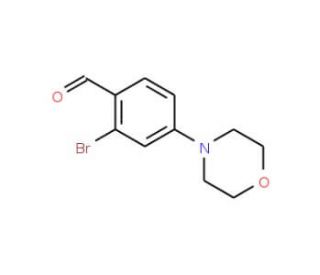 2-Bromo-4-(N-morpholino)-benzaldehyde (CAS 883522-52-9) - chemical structure image