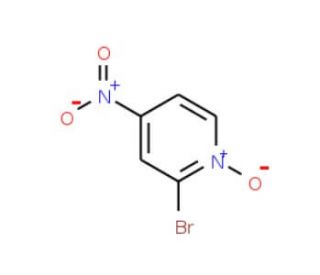 2-Bromo-4-nitropyridine N-oxide (CAS 52092-43-0) - chemical structure image