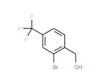 2-Bromo-4-(trifluoromethyl)benzyl alcohol (CAS 497959-33-8) - chemical structure image