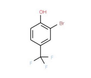 2-Bromo-4-(trifluoromethyl)phenol (CAS 81107-97-3) - chemical structure image