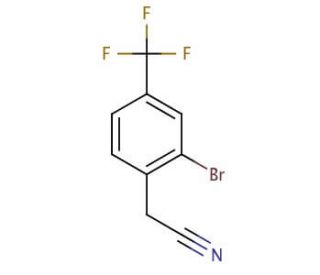 2-Bromo-4-(trifluoromethyl)phenylacetonitrile (CAS 474024-36-7) - chemical structure image