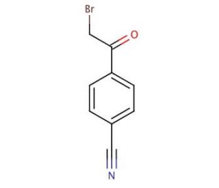 2-Bromo-4&prime;-cyanoacetophenone (CAS 20099-89-2) - chemical structure image