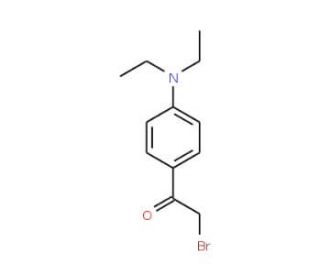 2-Bromo-4&prime;-(diethylamino)acetophenone (CAS 207986-25-2) - chemical structure image