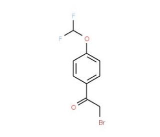 2-Bromo-4&prime;-(difluoromethoxy)acetophenone (CAS 141134-24-9) - chemical structure image