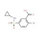 2-bromo-5-[(cyclopropylamino)sulfonyl]benzoic acid (CAS 852933-48-3) - chemical structure image