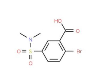 2-bromo-5-[(dimethylamino)sulfonyl]benzoic acid (CAS 3285-51-6) - chemical structure image