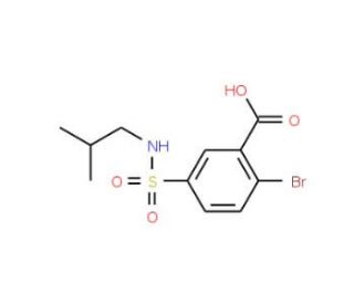 2-bromo-5-[(isobutylamino)sulfonyl]benzoic acid - chemical structure image