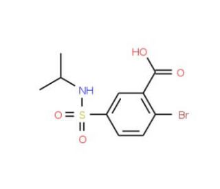2-bromo-5-[(isopropylamino)sulfonyl]benzoic acid - chemical structure image