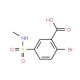 2-bromo-5-[(methylamino)sulfonyl]benzoic acid - chemical structure image