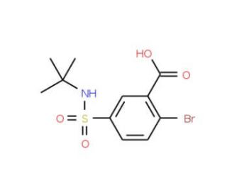 2-bromo-5-[(tert-butylamino)sulfonyl]benzoic acid - chemical structure image