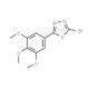 2-bromo-5-(3,4,5-trimethoxyphenyl)-1,3,4-oxadiazole - chemical structure image