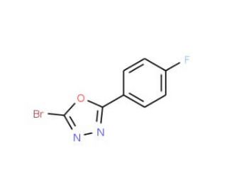 2-bromo-5-(4-fluorophenyl)-1,3,4-oxadiazole - chemical structure image