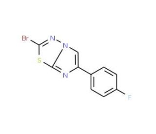 2-bromo-5-(4-fluorophenyl)imidazo[2,1-b][1,3,4]thiadiazole - chemical structure image