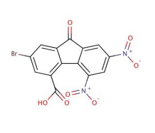 2-Bromo-5,7-dinitro-4-carboxylic acid-9-fluorenone - chemical structure image