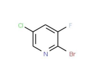2-Bromo-5-chloro-3-fluoropyridine (CAS 514797-97-8) - chemical structure image