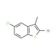 2-Bromo-5-chloro-3-methylbenzo(b)thiophene (CAS 175203-60-8) - chemical structure image