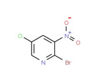 2-Bromo-5-chloro-3-nitropyridine (CAS 75806-86-9) - chemical structure image