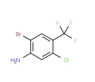 2-Bromo-5-chloro-4-(trifluoromethyl)aniline - chemical structure image