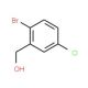 2-Bromo-5-chlorobenzyl alcohol (CAS 60666-70-8) - chemical structure image