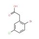 2-Bromo-5-chlorophenylacetic acid (CAS 81682-38-4) - chemical structure image