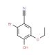2-Bromo-5-ethoxy-4-hydroxybenzonitrile (CAS 832674-70-1) - chemical structure image