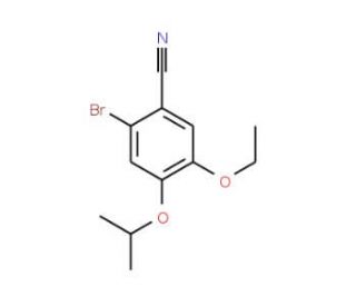 2-Bromo-5-ethoxy-4-isopropoxybenzonitrile - chemical structure image