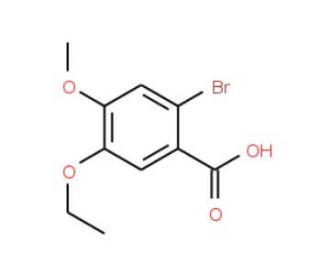 2-Bromo-5-ethoxy-4-methoxybenzoic acid - chemical structure image