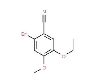 2-Bromo-5-ethoxy-4-methoxybenzonitrile (CAS 515847-20-8) - chemical structure image