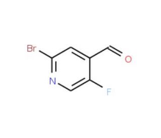 2-Bromo-5-fluoro-4-formylpyridine (CAS 1005291-43-9) - chemical structure image