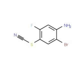 2-Bromo-5-fluoro-4-thiocyanatoaniline (CAS 1133115-25-9) - chemical structure image