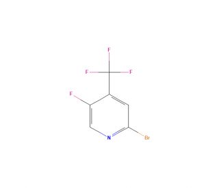 2-Bromo-5-fluoro-4-(trifluoromethyl)pyridine (CAS 1156542-30-1) - chemical structure image