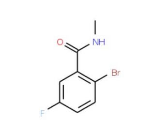 2-Bromo-5-fluoro-N-methylbenzamide (CAS 171426-13-4) - chemical structure image