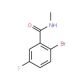 2-Bromo-5-fluoro-N-methylbenzamide (CAS 171426-13-4) - chemical structure image