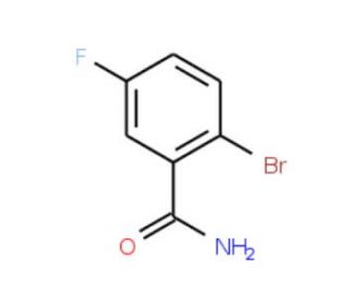 2-Bromo-5-fluorobenzamide (CAS 1006-34-4) - chemical structure image