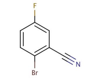2-Bromo-5-fluorobenzonitrile (CAS 57381-39-2) - chemical structure image