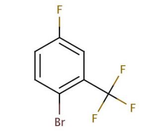 2-Bromo-5-fluorobenzotrifluoride (CAS 40161-55-5) - chemical structure image