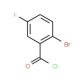 2-Bromo-5-fluorobenzoyl chloride (CAS 111771-13-2) - chemical structure image