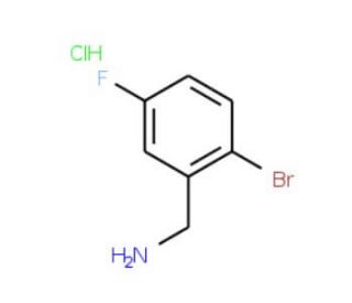 2-Bromo-5-fluorobenzylamine hydrochloride (CAS 202865-67-6) - chemical structure image