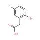 2-Bromo-5-fluorophenylacetic acid (CAS 739336-26-6) - chemical structure image