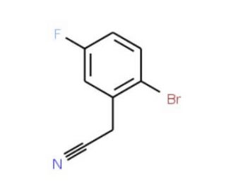 2-Bromo-5-fluorophenylacetonitrile (CAS 886761-96-2) - chemical structure image