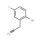 2-Bromo-5-fluorophenylacetonitrile (CAS 886761-96-2) - chemical structure image