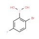 2-Bromo-5-fluorophenylboronic acid (CAS 959996-48-6) - chemical structure image