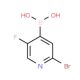 2-Bromo-5-fluoropyridine-4-boronic acid (CAS 1072951-43-9) - chemical structure image