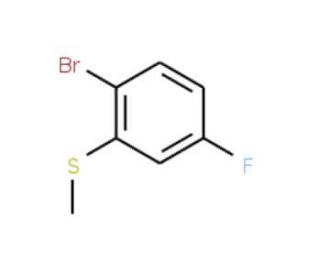 2-Bromo-5-fluorothioanisole (CAS 147460-43-3) - chemical structure image