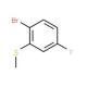 2-Bromo-5-fluorothioanisole (CAS 147460-43-3) - chemical structure image