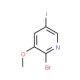 2-Bromo-5-iodo-3-methoxypyridine (CAS 1131335-43-7) - chemical structure image