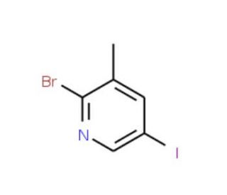 2-Bromo-5-iodo-3-methylpyridine (CAS 65550-78-9) - chemical structure image