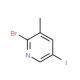 2-Bromo-5-iodo-3-methylpyridine (CAS 65550-78-9) - chemical structure image